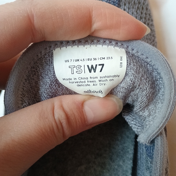 Allbirds Tree Skippers Sz 7 Lace Up Boat Shoes Breathable Comfort Gray Washable - Picture 9 of 9